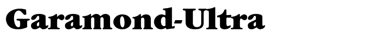 Garamond-Ultra