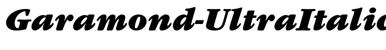 Garamond-UltraItalic