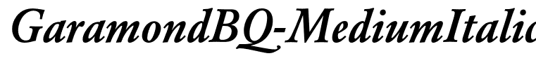GaramondBQ-MediumItalic