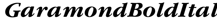 GaramondBoldItalic