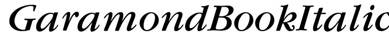 GaramondBookItalic