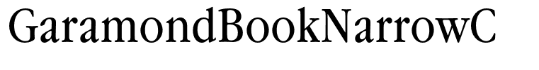 GaramondBookNarrowC