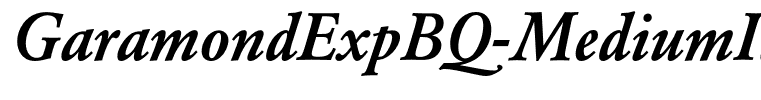 GaramondExpBQ-MediumItalicOsF