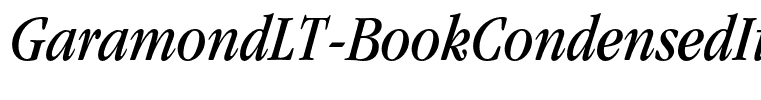 GaramondLT-BookCondensedItalic
