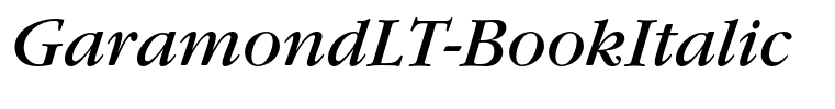 GaramondLT-BookItalic