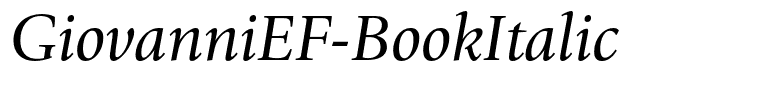 GiovanniEF-BookItalic