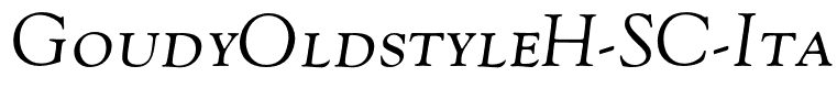 GoudyOldstyleH-SC-Italic