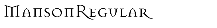 MansonRegular