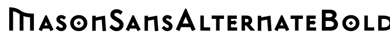 MasonSansAlternateBold