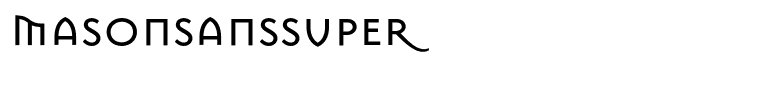 MasonSansSuper
