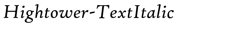 Hightower-TextItalic