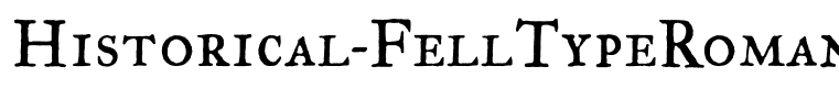 Historical-FellTypeRomanSC