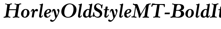 HorleyOldStyleMT-BoldItalic