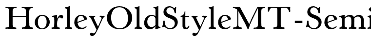 HorleyOldStyleMT-SemiBold