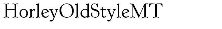 HorleyOldStyleMT