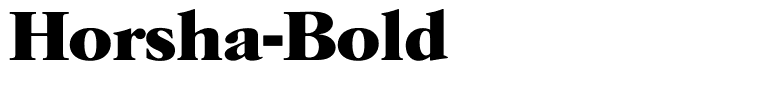 Horsha-Bold