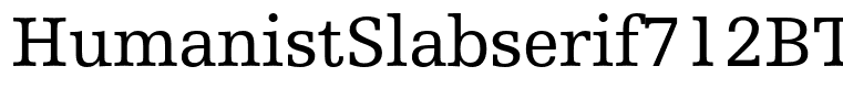 HumanistSlabserif712BT-Roman