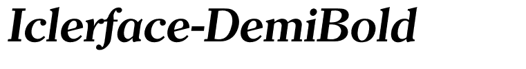Iclerface-DemiBold