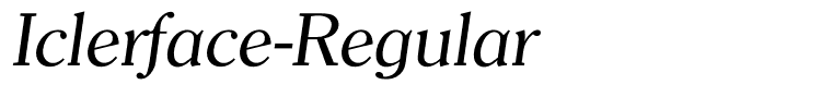 Iclerface-Regular