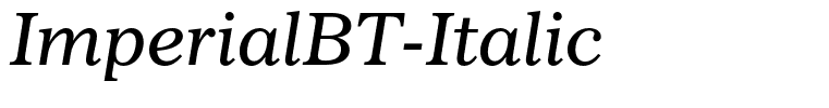 ImperialBT-Italic