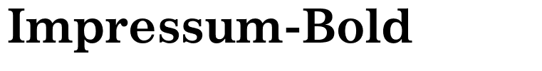 Impressum-Bold