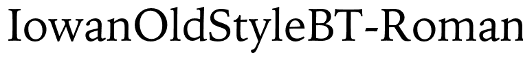 IowanOldStyleBT-Roman