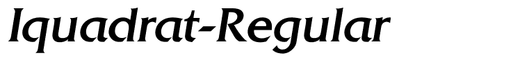 Iquadrat-Regular