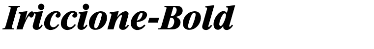 Iriccione-Bold