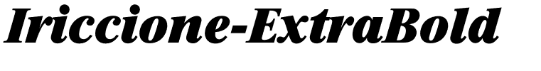 Iriccione-ExtraBold