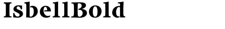IsbellBold