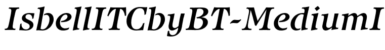 IsbellITCbyBT-MediumItalic