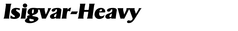 Isigvar-Heavy