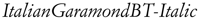 ItalianGaramondBT-Italic