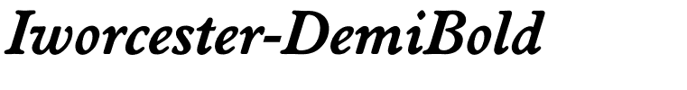 Iworcester-DemiBold