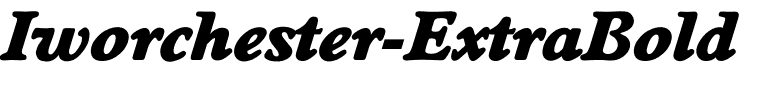 Iworchester-ExtraBold
