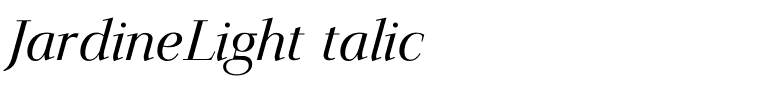 JardineLightItalic