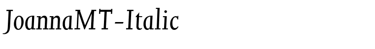 JoannaMT-Italic