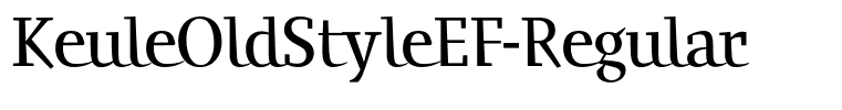 KeuleOldStyleEF-Regular