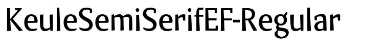 KeuleSemiSerifEF-Regular