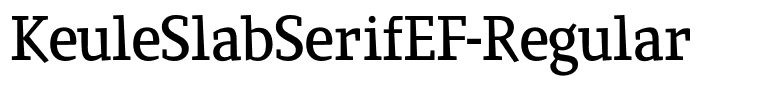 KeuleSlabSerifEF-Regular