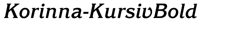 Korinna-KursivBold