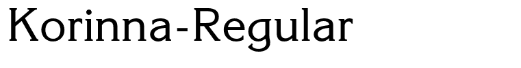 Korinna-Regular