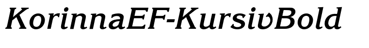 KorinnaEF-KursivBold