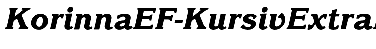 KorinnaEF-KursivExtraBold