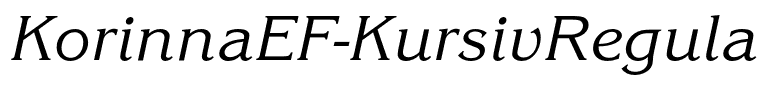 KorinnaEF-KursivRegular