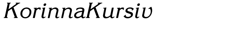 KorinnaKursiv