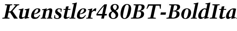 Kuenstler480BT-BoldItalic