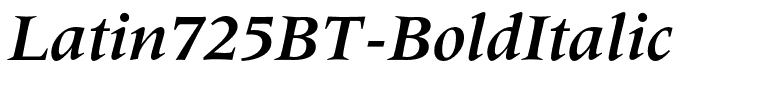 Latin725BT-BoldItalic