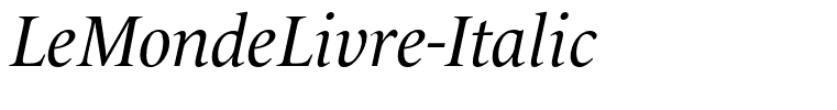LeMondeLivre-Italic