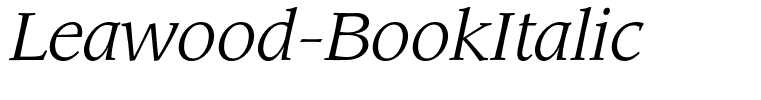 Leawood-BookItalic